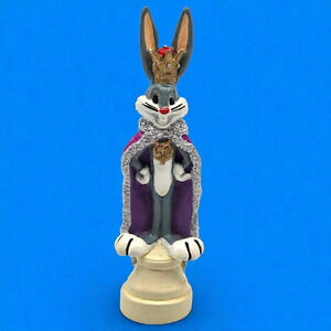 Rare Looney Tunes 1989 Warner Bros Saratoga Mint VTG Bugs Bunny King Chess Piece